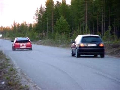 Golf Vr Vs Civic Crx Turbo Vid O Dailymotion