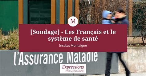 Sondage Les Français Et Le Système De Santé Institut Montaigne