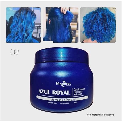 Mascara Matizador Azul G Cabelo Royal Mairibel Condicionador Submarino