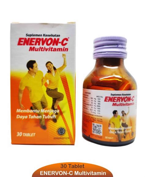 Enervon C Isi Tablet Multivitamin Menjaga Daya Tahan Tubuh Lazada