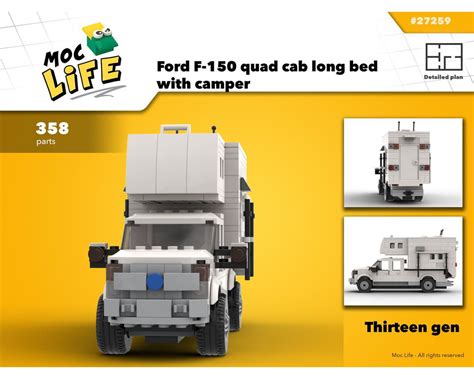 LEGO MOC Ford F-150 with camper by Moclego | Rebrickable - Build with LEGO