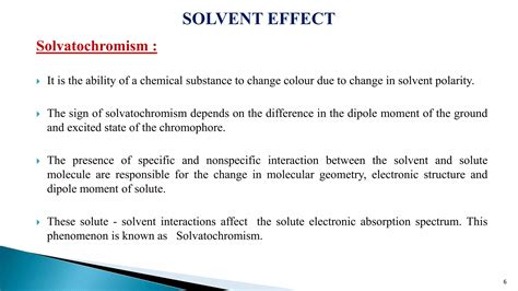 Solvents And Solvent Effect In Uv Vis Spectroscopy By Dr Umesh