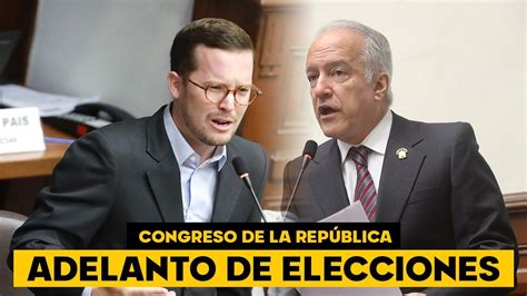 EN VIVO Congreso debate reconsideración de adelanto de elecciones