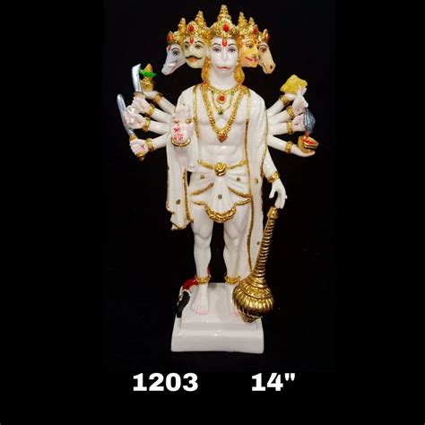 Resin Panchmukhi Hanuman Statue For Worship Size 14 At Rs 3990 In