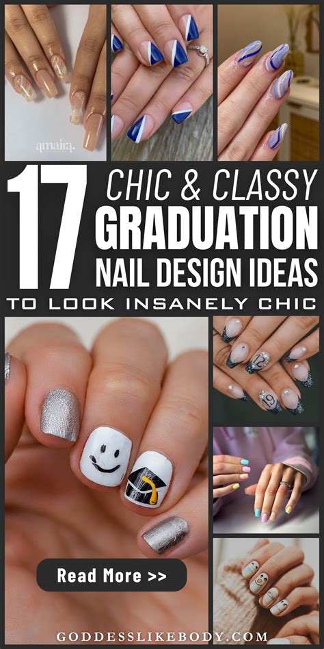 Elevate Your Graduation Look 17 Cutest Graduation Nail Ideas To Make You Look Chic