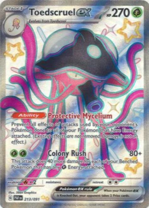 Toedscruel Ex 2024 Paldean Fates 213091 Shiny Ultra Rare Price Guide