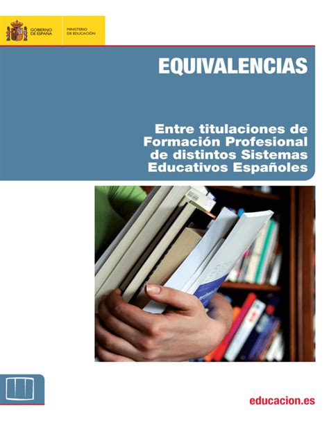 Equivalencias entre titulaciones de Formación Profesional de