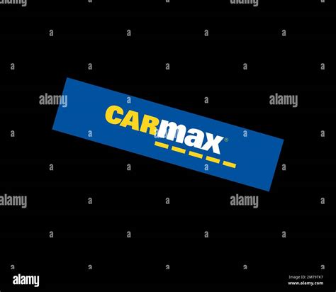 CarMax, rotated logo, black background B Stock Photo - Alamy