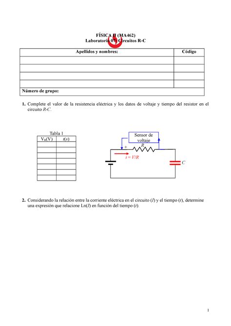 Reporte De Laboratorio De F Sica Ii F Sica Ii Ma Laboratorio