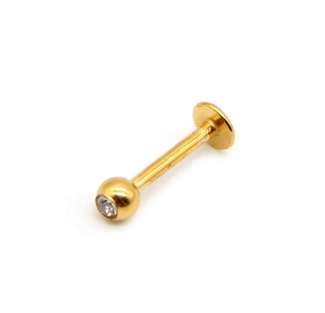 Diamanté Labret ↠ Gold| Forever Wild Alternative Emporium