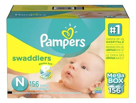 Pañales Pampers Swaddlers Recien Nacido 156 Pañales Meses sin interés