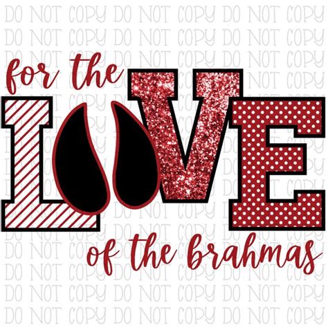 For The Love Of The Bellville Brahmas Red And White School Etsy