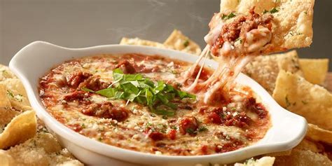 Olive Garden Made A Lasagna Dip Served With Pasta Chips