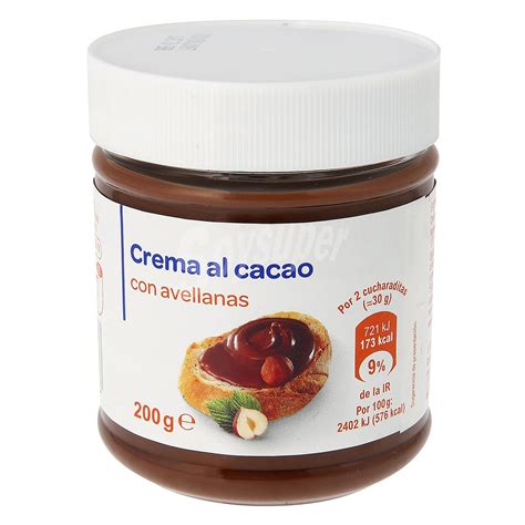 Crema De Cacao Con Avellanas Producto Blanco G