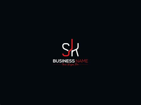 Initial Luxury Sk Logo Letter, Creative Slime Sk ks Logo Icon Design ...