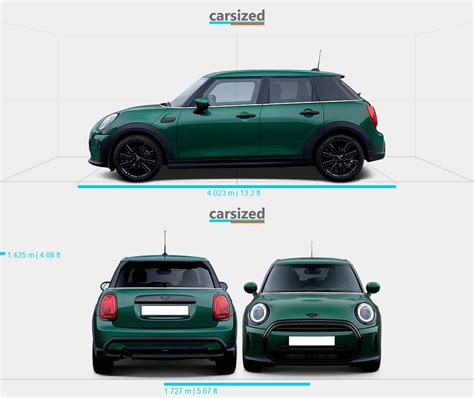 Mini Cooper Dimensions Side View