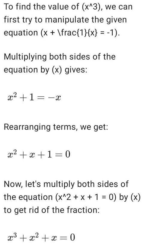 if x 1 x 1 then find the value of x³ Brainly in