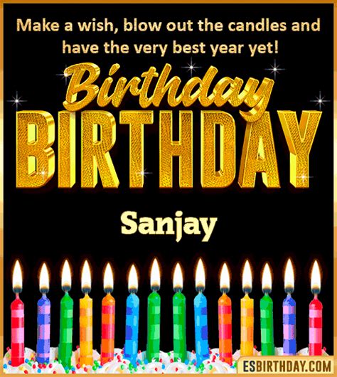 Happy Birthday Sanjay  🎂 Images Animated Wishes【28 S】