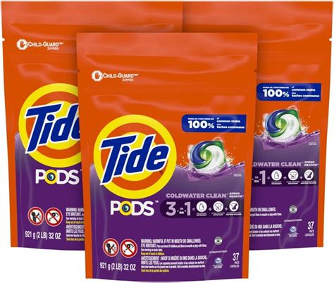 Amazon Tide PODS Cápsulas de jabón de detergente para ropa