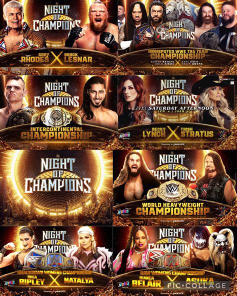 Wrestling Unseen On Twitter Wow The Match Card For The Wwe Night Of