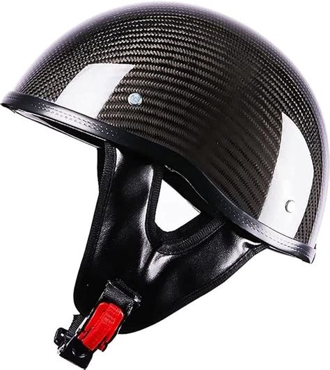 YLFC Motorcycle Half Helmet Unisex Cruiser Chopper Scooter DOT ECE