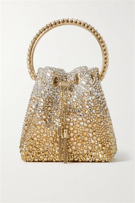 Jimmy Choo Bon Bon Crystal Embellished Satin Mini Bag In 2023 Jimmy