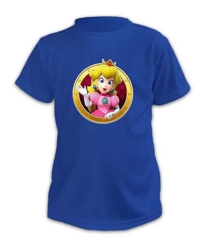 Playera Princesa Peach Mario Bros Algod N Anime Videojuego Cuotas Sin