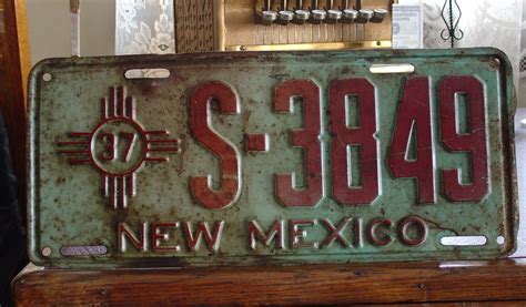 1937 New Mexico License Plate | Collectors Weekly