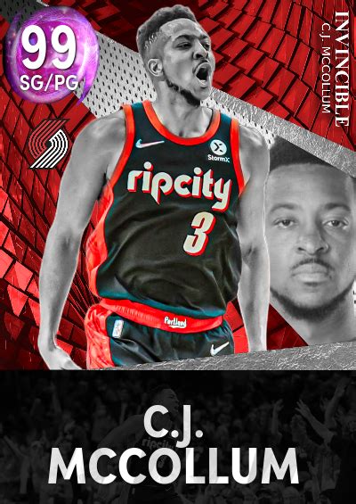 Nba K Kdb Custom Card C J Mccollum