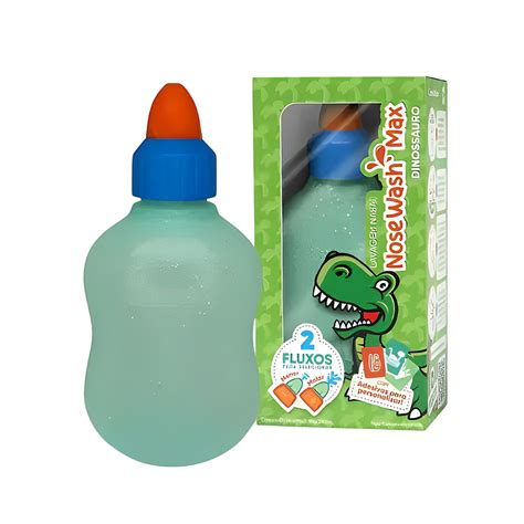 Garrafinha De Lavagem Nasal Infantil Dinossauro Nosewash Tutti