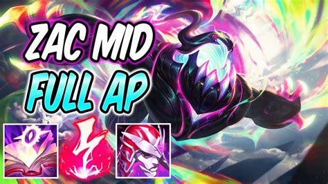 FULL AP ZAC MID Build Runes EMPYREAN ZAC GAMEPLAY League Of