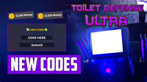 New All Working Codes For Toilet Defense Ultra Roblox Toilet Defense