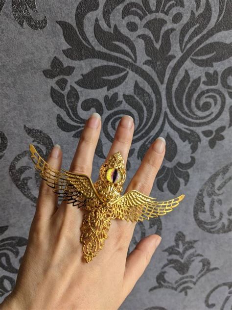 Biblically Accurate Angel Ring Eye Wings Finger Armor - Etsy