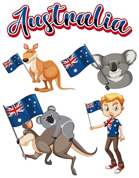 Conjunto De Banners Del D A De Australia Vector Gratis