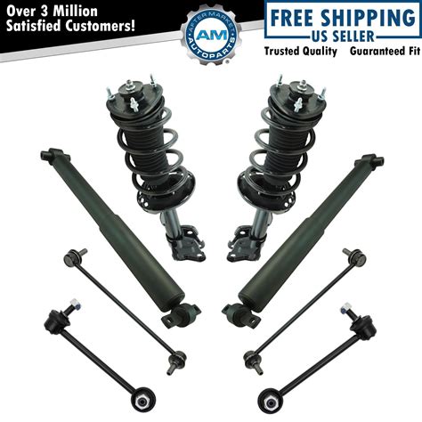 Front Rear Complete Quick Loaded Strut Spring Assembly Shock Sway Link