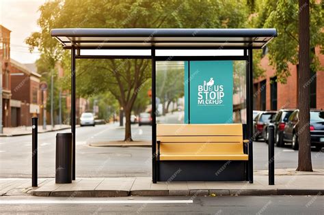 Bus stop mockups | Premium AI-generated image