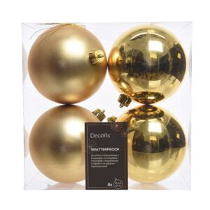 Lot de 16 boules de Noël D100 mm Langana Or Boule et déco de sapin