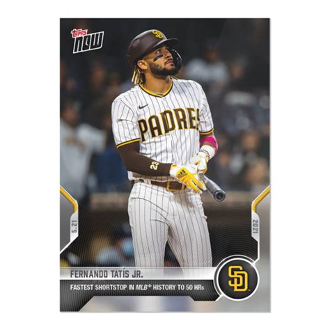 Fernando Tatis Jr Mlb Topps Now Card Print Run