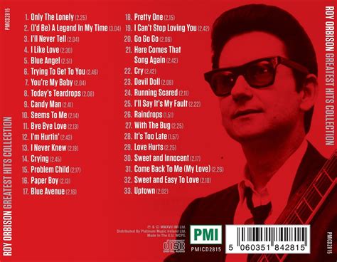 Roy Orbison Greatest Hits Collection Cd Deluxe Edition 33 Original