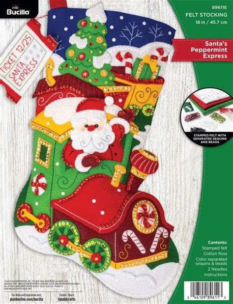 Bucilla Seasonal Felt Stocking Kits Plaid Online