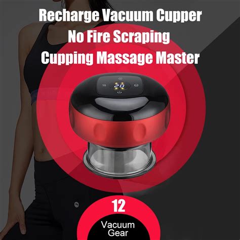 Aire Recharge El Trica V Cuo Cupping Therapy Set Massagem Raspagem Da