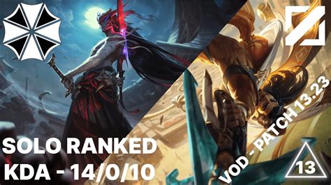 League Of Legends Solo Ranked Mid Vod Series Yone Vs