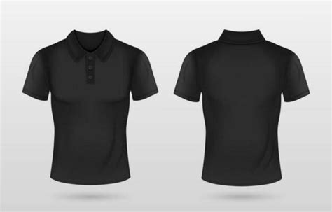 Black Polo T Shirt Template Vector Art, Icons, and Graphics for Free ...