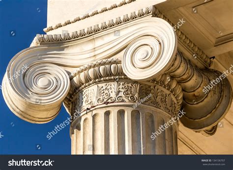 Greek Ionic Column Stock Photo 134136707 : Shutterstock