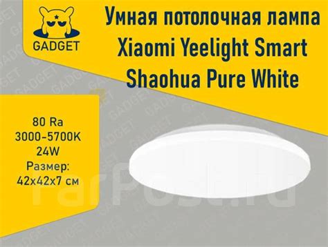 Умная потолочная лампа Xiaomi Yeelight Smart Shaohua Pure White 420 мм ...