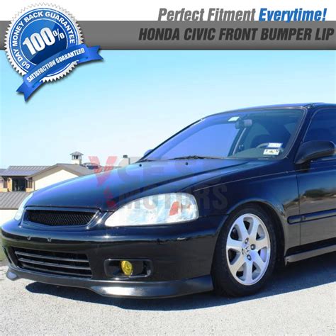 Fits 99 00 Honda Civic Ek Polypropylene Front Bumper Lip Spoiler Ebay