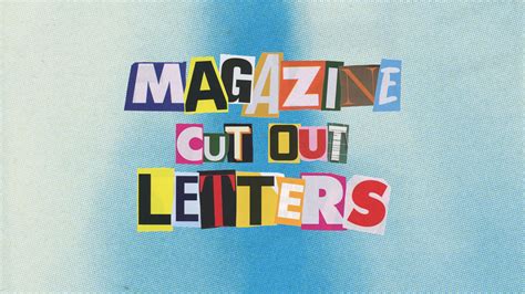 Magazine Cut Out Letters PNG + Animations by sickboat - Sevenstyles