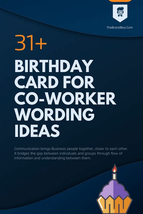 37+ Best Birthday Card for Coworker Wording Ideas Birthday Wishes For Coworker, Birthday Card ...