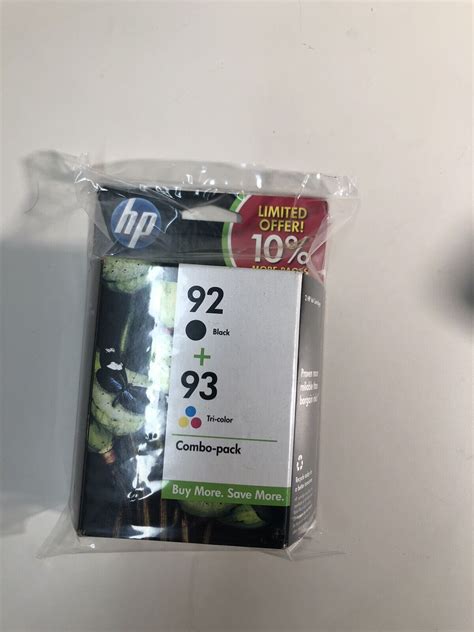 HP 92 Black HP 93 Tri Color Original Ink Cartridges 2 Pack C9513FN