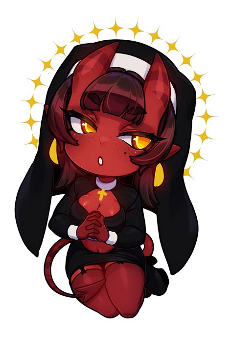 Merunyaa Artist Succubus Demon Fantasy Race Demon Girl